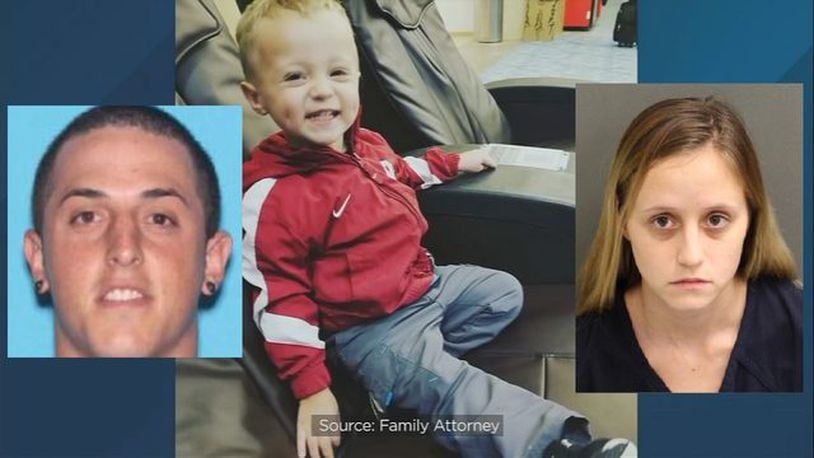 Johnathan Pursglove, left, Jaycee Martin center, and Victoria Toth, right. Pursglove and Martin were arrested in connection with the death of the little boy.