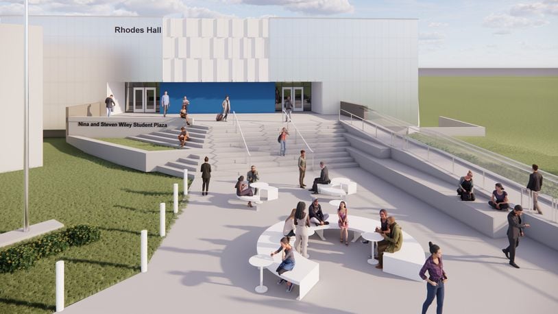 Rendering of Nina and Steve Wiley Student Plaza. Contributed/Clark State College