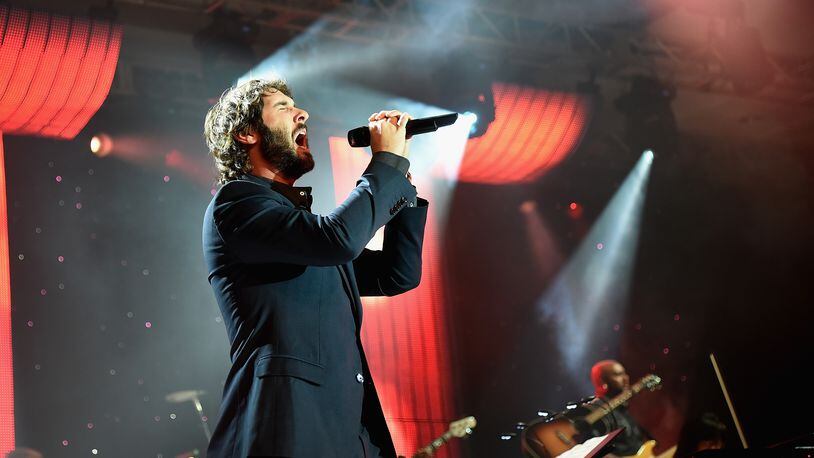 PHOENIX, AZ - MARCH 28:  Singer Josh Groban performs onstage during Muhammad Ali's Celebrity Fight Night XXI at the Jw Marriott Phoenix Desert Ridge Resort & Spa on March 28, 2015 in Phoenix, Arizona.  (Photo by Ethan Miller/Getty Images for Celebrity Fight Night)