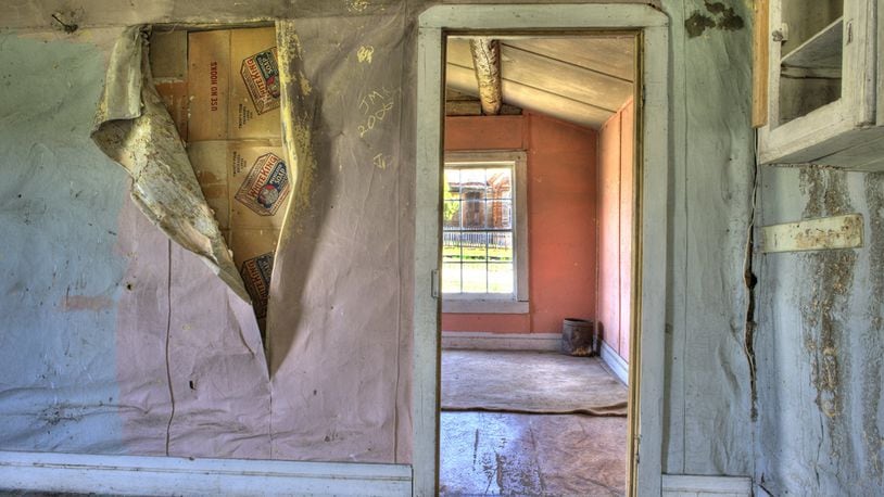 “Red Room” by Doug Taylor was photographed in a ghost town.