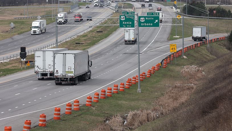 The exit from westbound I-70 to northbound US 68 will be closed starting Wednesday. BILL LACKEY/STAFF