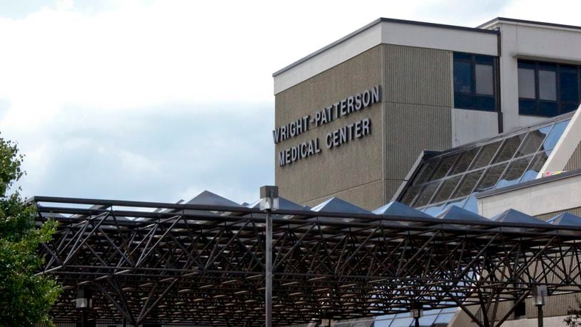 Exterior of Wright-Patterson Medical Center Thursday, July 24 in Fairborn.  Mike Burianek / Staff