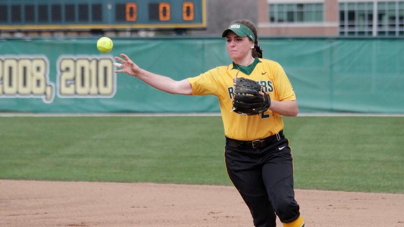 Wright State senior second baseman Libby Pfeffer is the Horizon League Player of the Week. Tim Zechar/Contributed photo