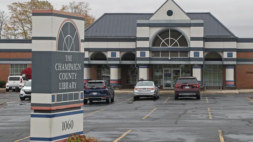 The Urbana branch of the Champaign County Library Wednesday, Oct. 26, 2022. BILL LACKEY/STAFF