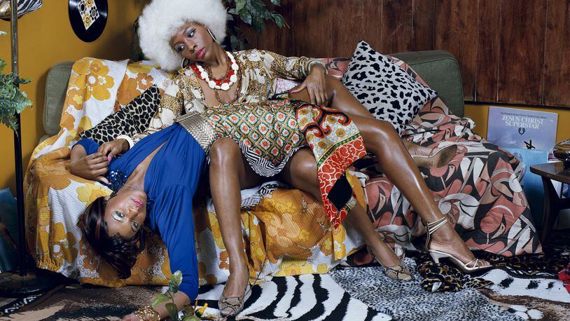 The Dayton Art Institute is featuring photographs by Mickalene Thomas. CREDIT: Mickalene Thomas, La le on d amour, 2008 Mickalene Thomas. Courtesy the artist; Lehmann Maupin, New York and Hong Kong; and Artists Rights Society (ARS), New York