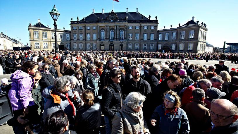 COPENHAGEN, DENMARK - APRIL 16: A general view during Queen Margrethe's 70th Birthday Celebrations at Amaienborg Castle on April 16, 2010 in Copenhagen, Denmark. (Photo by Schiller Graphics/Getty Images)