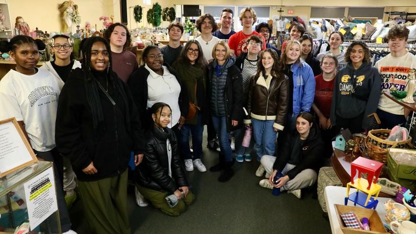 The Springfield High School National Honor Society recently volunteered at St. Vincent de Paul in Springfield. Contributed
