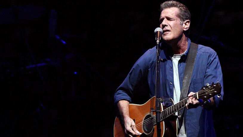 INGLEWOOD, CA - JANUARY 15:  Musician Glenn Frey of The Eagles performs at the grand opening of the newly renovated Forum on January 15, 2014 in Inglewood, California.  (Photo by Tommaso Boddi/WireImage)