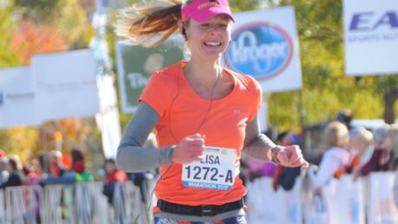 Lisa Duffey participated in the Columbus Marathon in 2015, qualifying for this year’s Boston Marathon. Contributed photo