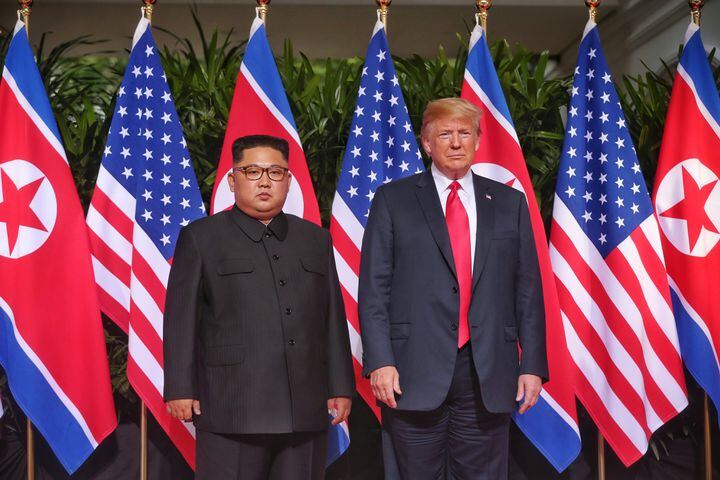 Trump, Kim Jong Un meet for historic US-North Korea summit