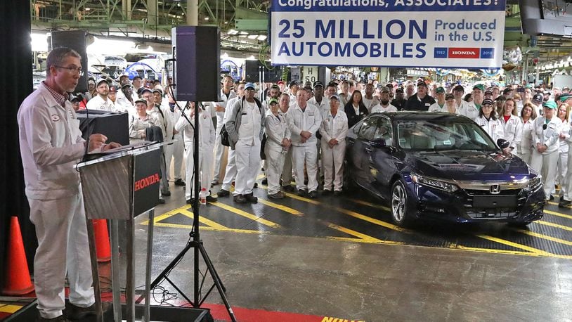 Honda announced it is joining Ohio Business competes,which also includes firms like Whirlpool Corporation, American Electric Power, Bob Evans and Proctor & Gamble that support statewide LGBTQ-inclusive nondiscrimination policy. Bill Lackey/Staff