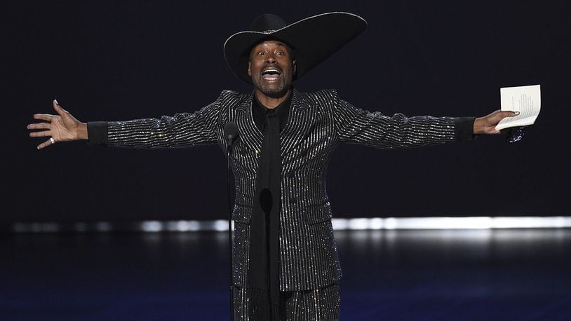 Billy Porter accepts the award for outstanding lead actor in a drama series for "Pose" at the 71st Primetime Emmy Awards on Sunday, Sept. 22, 2019, at the Microsoft Theater in Los Angeles.