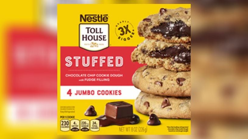 Nestle USA has voluntarily recalled Nestle Toll House Stuffed Chocolate Chip Cookie Dough with Fudge Filling due to the potential presence of plastic pieces. Photo courtesy Nestle USA.