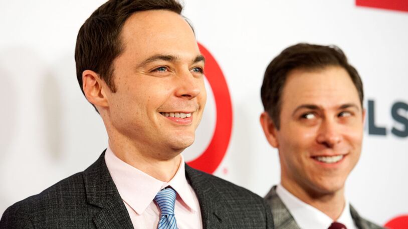 Actor Jim Parsons (L)  and Todd Spiewak .  (Photo: Valerie Macon/Getty Images)