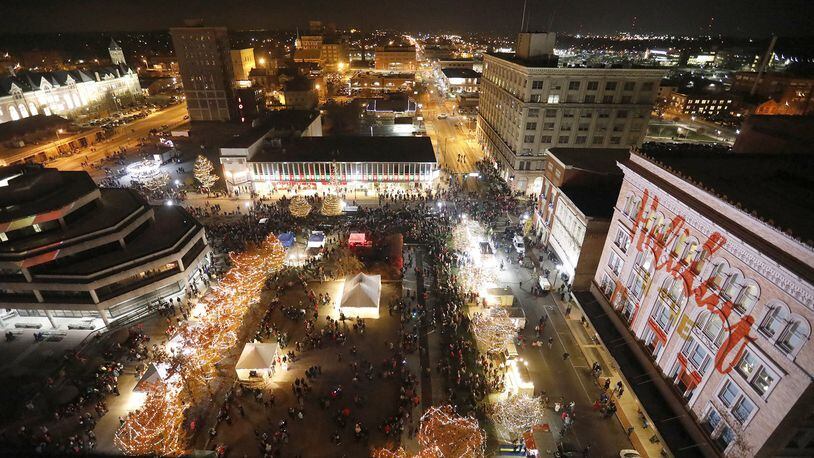 The Holiday in the City Festival in downtown Springfield last November. Bill Lackey/Staff