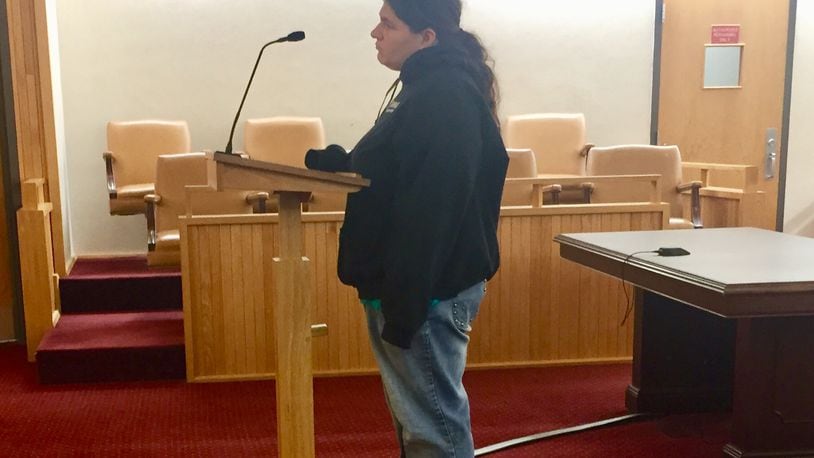 Christina Baas appeared in Clark County Municipal Court on charges of animal cruelty. JEFF GUERINI/STAFF