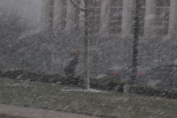 PHOTOS: Snow squalls move through Dayton
