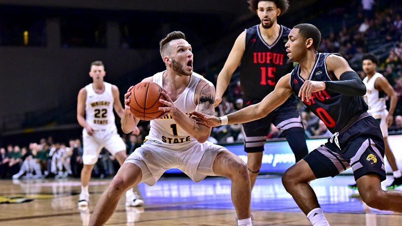 Wright State’s Bill Wampler scored 22 pionts off the bench Sunday in the Raiders’ win over IUPUI at the Nutter Center. Joseph Craven/CONTRIBUTED