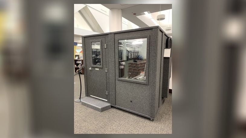 The Clark County Public Library has added a WhisperRoom Audio Booth at the main location. Contributed