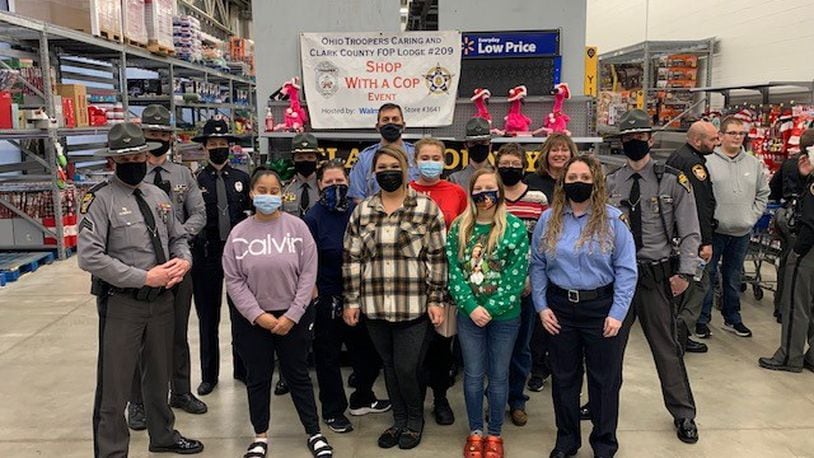 Clark State College’s criminal justice students will partner with the Clark County Sheriff’s Office and Ohio State Highway Patrol for the second time for the annual Shop with a Cop event. Contributed