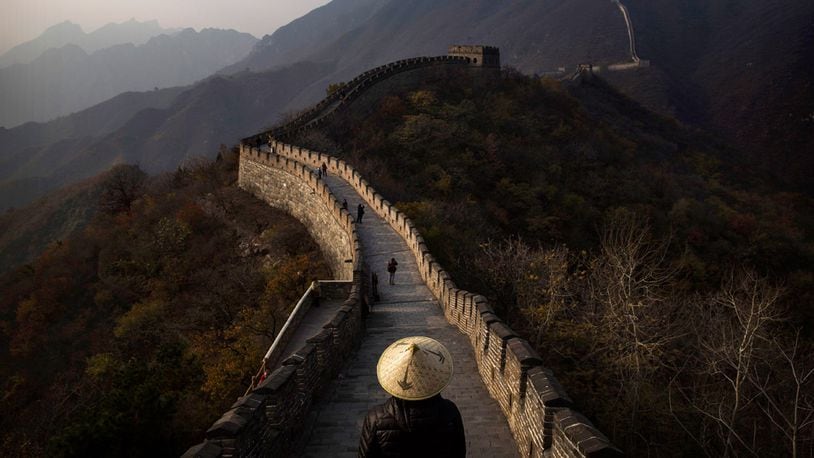FILE PHOTO: A section of the Great Wall of China crumbled after heavy rains. Some believe it is because of renovations being done to the centuries-old wall.