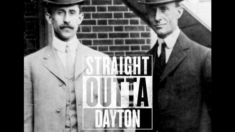 Wilbur and Orville Wright in Straight outta Dayton meme.