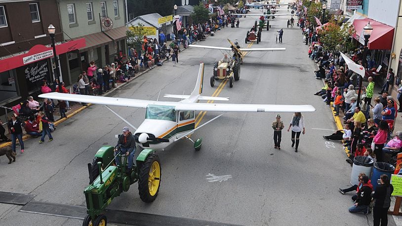 Scenes from a past New Carlisle Heritage of Flight Festival and parade. STAFF PHOTO/MARSHALL GORBY