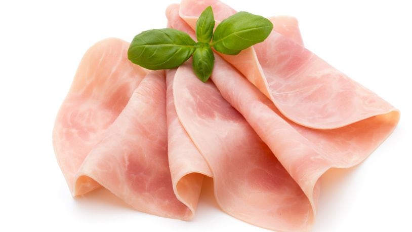 A tractor trailer truck spilled its load of ham in Indiana. The food had to be destroyed by order of the health department.