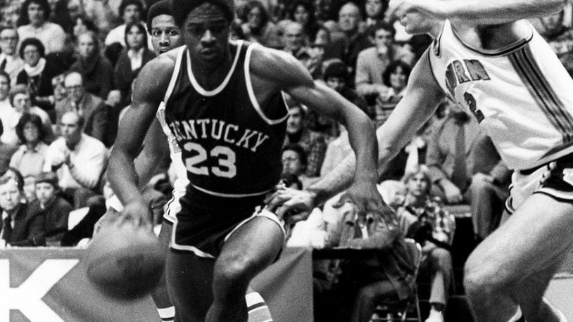 Dwight Anderson, #23, playing for Kentucky in 1979.
