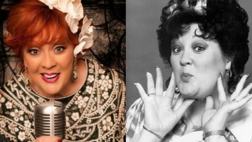 Lulu Roman, as she appears now (left) and as she did as a cast member of "Hee Haw" (right). Lucas Gonzalez/Staff