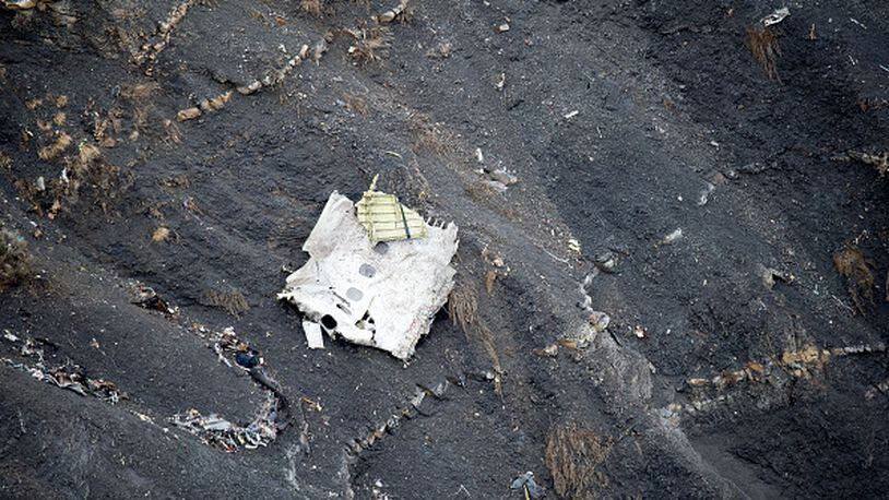SEYNE, FRANCE - MARCH 25: In this handout image supplied by the Ministere de l'Interieur (French Interior Ministry), search and rescue teams attend to the crash site of the Germanwings Airbus in the French Alps on March 25, 2015 near Seyne, France. Germanwings flight 4U9525 from Barcelona to Duesseldorf has crashed in Southern French Alps. All 150 passengers and crew are thought to have died. (Photo by F. Balsamo - Gendarmerie nationale / Ministere de l'Interieur via Getty Images)