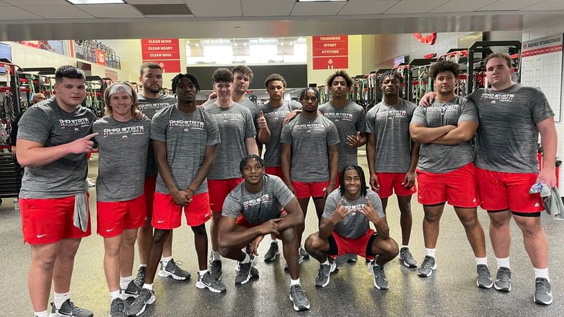Ohio State football early enrollees for the class of 2023 (Photo contributed by Ohio State Athletics)