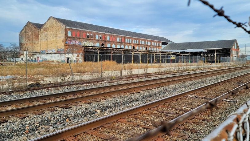 The former Beckett Paper Co. plant, which is expected to become a mixed-use development with residential and retail, could be near a second option for an Amtrak platform that would accommodate the proposed 3C+D passenger rail line in Hamilton. NICK GRAHAM/FILE