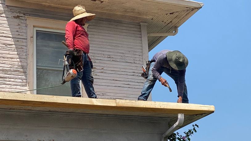 The Neighborhood Housing Partnership of Springfield helped provide a new roof for a Springfield senior citizen on West State Street . CONTRIBUTED PHOTO