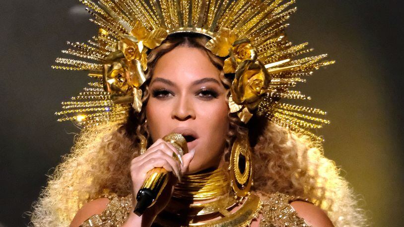 LOS ANGELES, CA - FEBRUARY 12: Singer Beyonce performs during The 59th GRAMMY Awards at STAPLES Center on February 12, 2017 in Los Angeles, California. The singer is no longer perfoming at Coachella music festival in April. (Photo by Larry Busacca/Getty Images for NARAS)