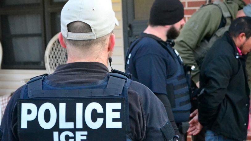 Federal immigration authorities arrested more than 680 unauthorized immigrants as part of a recent nationwide operation. (Bryan Cox/U.S. Immigration and Customs Enforcement)