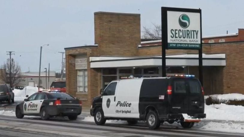 Springfield police continue to investigate a Tuesday morning bank robbery.