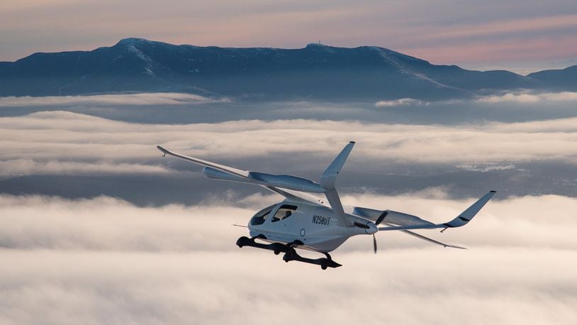 Beta Technologies flew its prototype Alia-250 eVTOL aircraft cross country to Springfield-Beckley Municipal Airport last week. Submitted