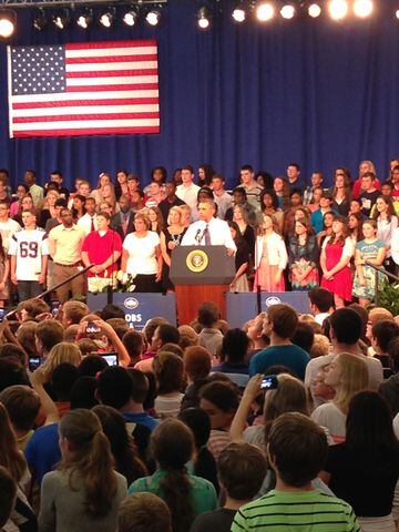 IMAGES: Obama speaks in Mooresville