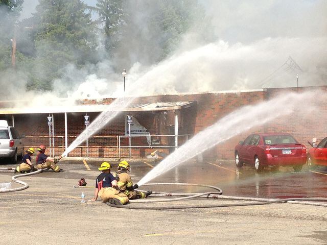 Springfield pub in flames