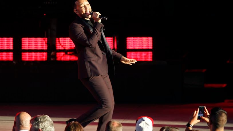 John Legend performs at the Rose Music Center in June. TY GREENLEES/STAFF