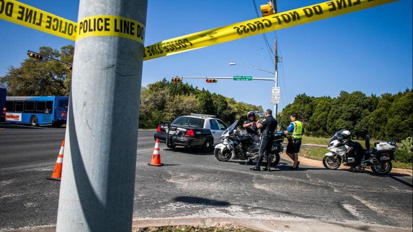 Police tape marks off the neighborhood where a package bomb exploded on March 19, 2018 in Austin, Texas.