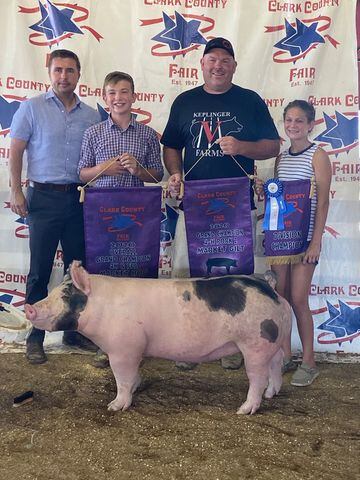 2020 Clark County Fair grand champion hog project