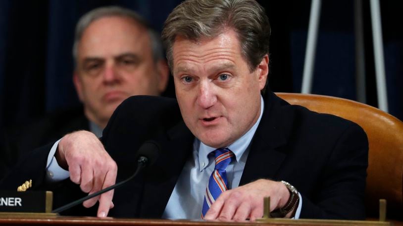 U.S. Rep. Mike Turner (R-Dayton) questions Ambassador Kurt Volker, former special envoy to Ukraine, and Tim Morrison, a former official at the National Security Council, as they testify before the House Intelligence Committee on Capitol Hill November 19, 2019 in Washington, DC. (Photo by Jacquelyn Martin - Pool/Getty Images)