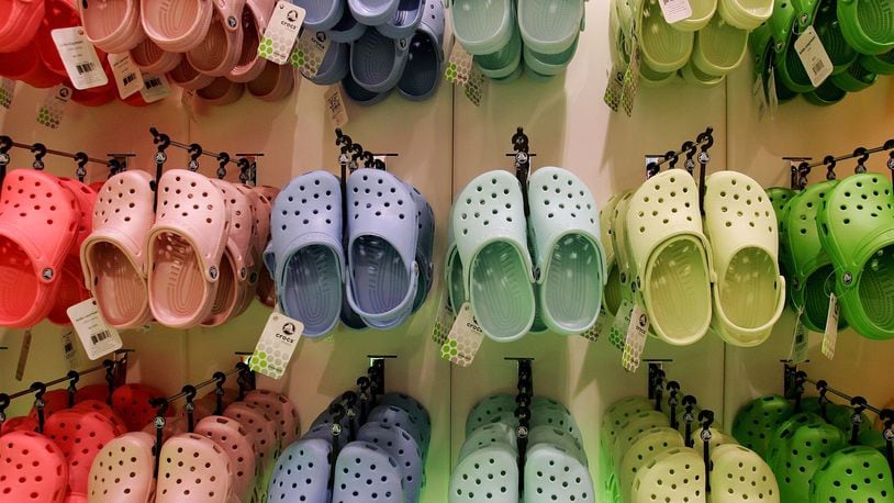 Crocs has launched a high-heeled version of its popular shoe.