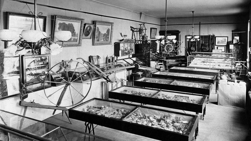 The Clark County Historical Society’s “relic room” shown in 1901. PHOTO COURTESY OF THE CLARK COUNTY HISTORICAL SOCIETY