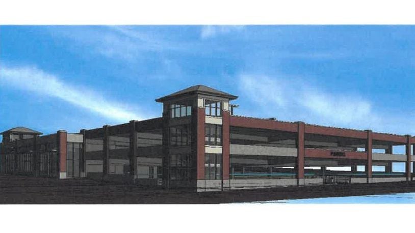 The City of Springfield is expected to break ground on the downtown parking garage project in the first week of July. CONTRIBUTED