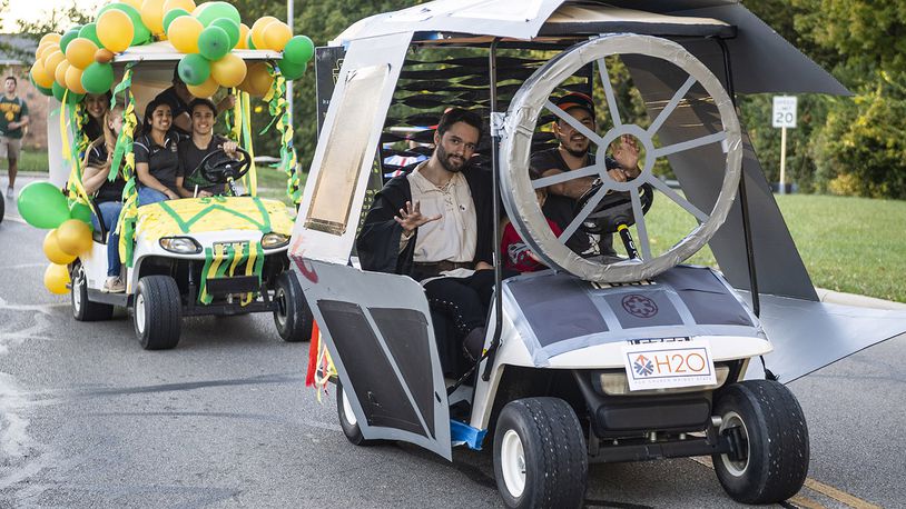 The inaugural Festival of Flight at Wright State will include a Golf Car Parade, featuring flight-themed carts decorated by Wright State students, during the festival. (Source: Wright State University)