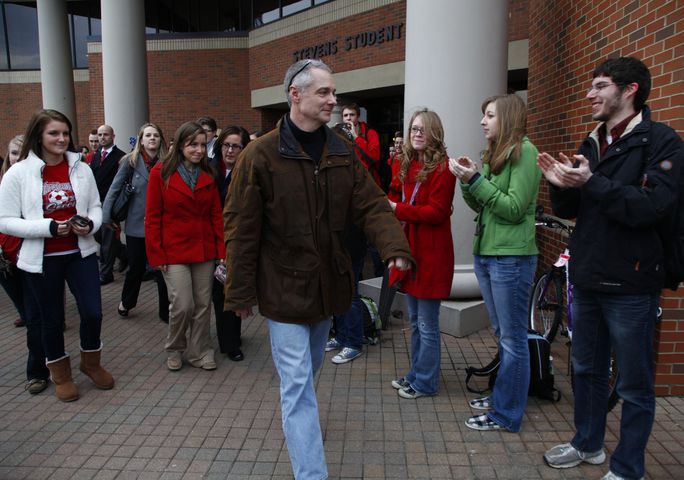 Students Send Off Cedarville Professor
