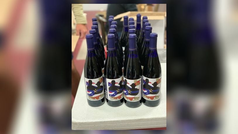 Brandeberry Winery will host a Hero in Blue fundraiser to honor deputies Matt Yates and Suzanne Hopper and raise money to buy safety equipment for the Clark County Sheriff's Office. They're releasing a new Hero in Blue sweet blueberry Riesling wine and donating $4 per bottle. The wine label was designed by Deputy George Bennett. Contributed